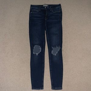 Free People Cutout Skinny Jeans